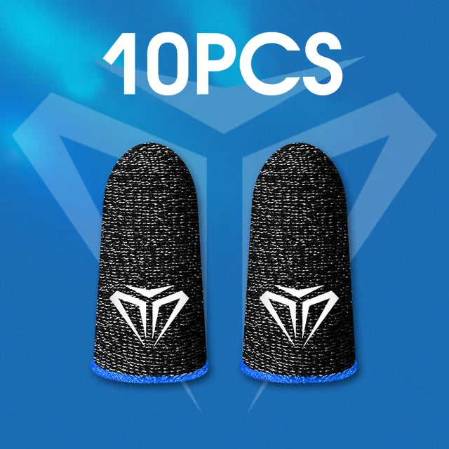 10pcs Mobile Game Fingertip Gloves For PUBG Gamer Sweatproof Anti-slip Touch Screen Finger Sleeve Breathable Gaming Finger Cover