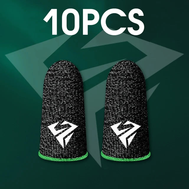 10pcs Mobile Game Fingertip Gloves For PUBG Gamer Sweatproof Anti-slip Touch Screen Finger Sleeve Breathable Gaming Finger Cover