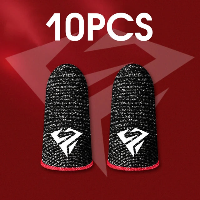 10pcs Mobile Game Fingertip Gloves For PUBG Gamer Sweatproof Anti-slip Touch Screen Finger Sleeve Breathable Gaming Finger Cover