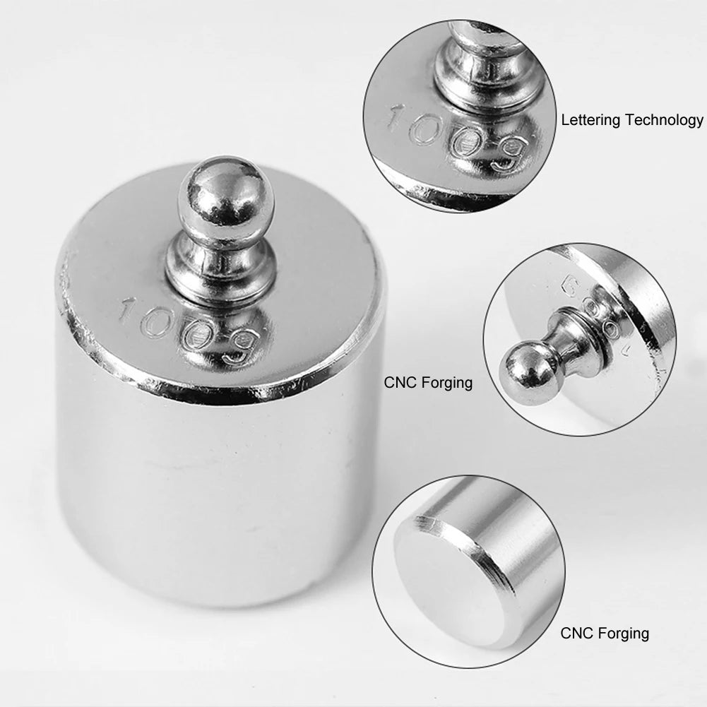 17pcs 10mg-100g 200g 300g Precision Digital Scale Calibration Weight Set Weighting Tools