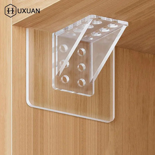 2/4pcs Adhesive Shelf Support Pegs For Kitchen Bedroom Closet Cabinet Shelf Support Clips Wall Hanger Sticker Bracket Holder