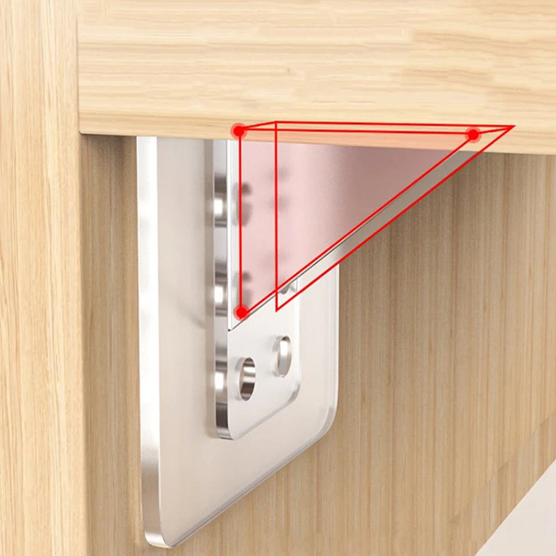 2/4pcs Adhesive Shelf Support Pegs For Kitchen Bedroom Closet Cabinet Shelf Support Clips Wall Hanger Sticker Bracket Holder