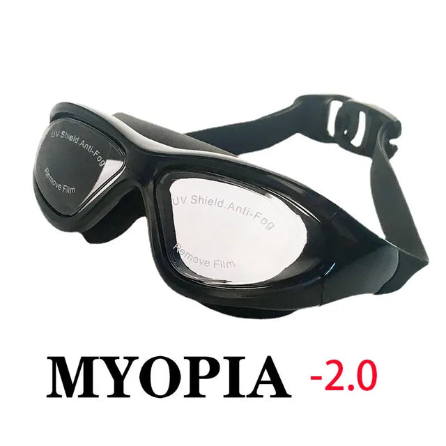 2021 Adult Myopia Swimming Goggles Earplug Professional Pool Glasses Anti Fog Men Women Optical Waterproof Eyewear Wholesale