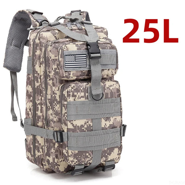 25L/50L 1000D Nylon Waterproof Trekking Fishing Hunting Bag Backpack Outdoor Military Rucksacks Tactical Sports Camping Hiking