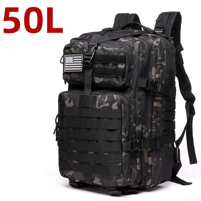 25L/50L 1000D Nylon Waterproof Trekking Fishing Hunting Bag Backpack Outdoor Military Rucksacks Tactical Sports Camping Hiking