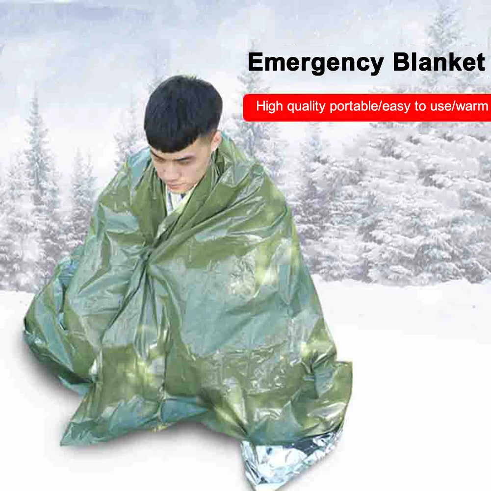 5-20pcs Emergency Blanket Outdoor Low Temperature Rescue First Aid Kit Insulation Windproof Waterproof Foil Thermal Blanket New