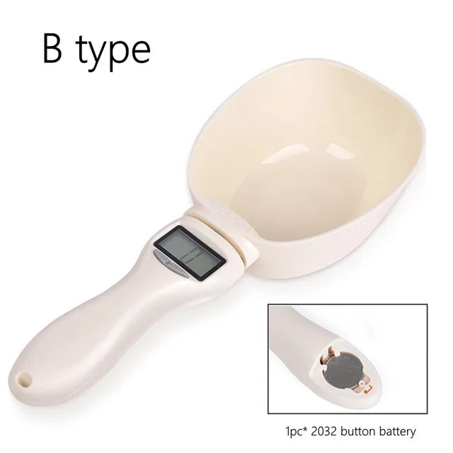 800g/1g Portable LCD Digital Kitchen Scale Home Electronic Measuring Tool  Pet Dog and Cat Digital Feeding Bowl Weighing Spoon