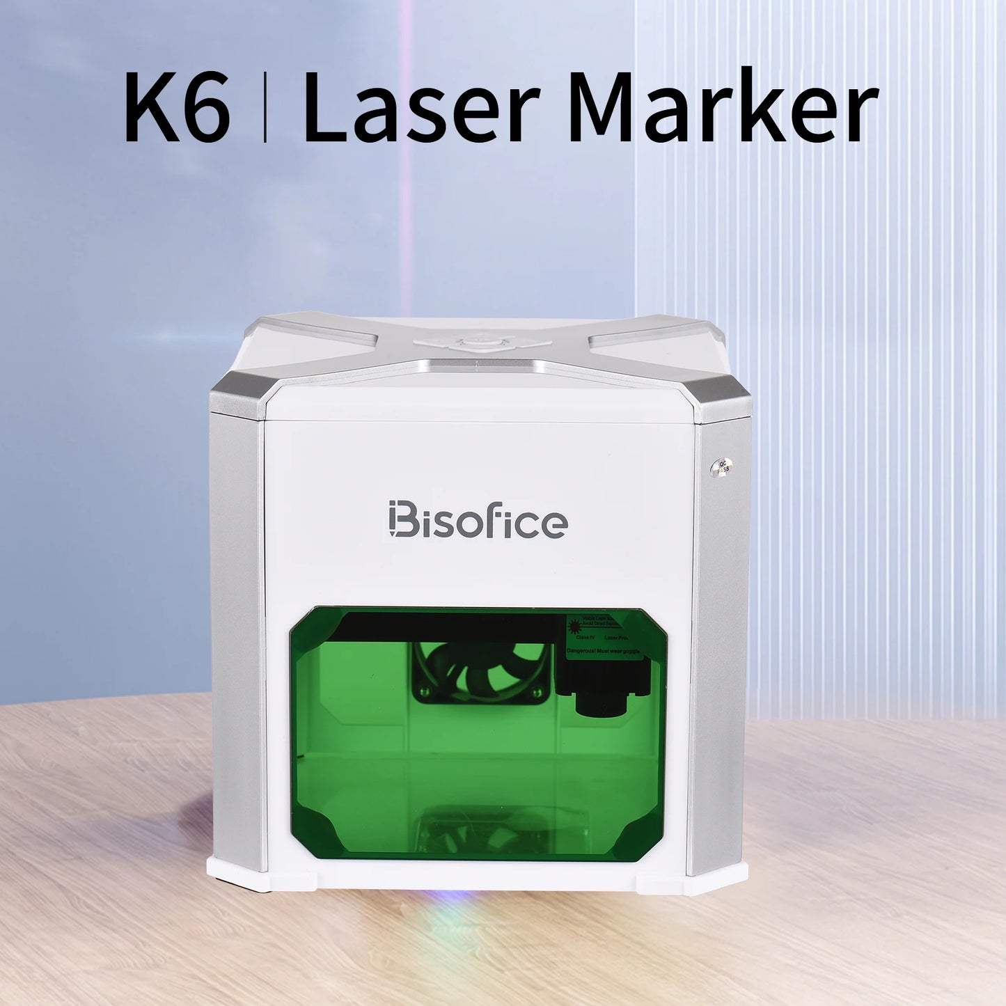 Bisofice K6 Laser Engraver Logo Marker Machine for Household Woodwork Marking Machine Support Wireless BT Mobile Phone Control