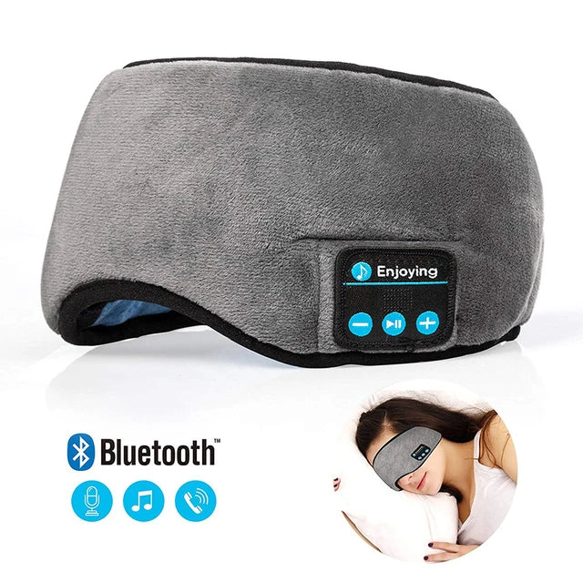 Bluetooth Sleeping Headphones Eye Mask Sleep Headphones Bluetooth Headband Soft Elastic Comfortable Wireless Music Earphones