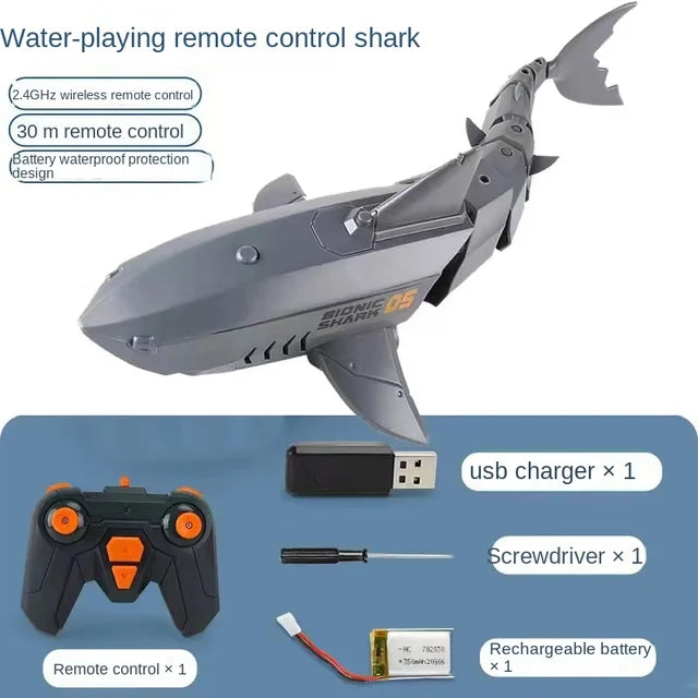 Boat Camera Submarine Electric Shark with remote control camera 30W HD RC Toy Animals Pool Toys Kids Boys Children boats