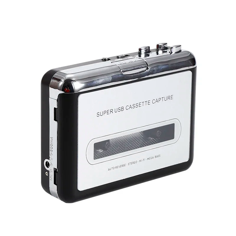 Cassette Player Cassette to MP3 Converter Capture Audio Music Player Convert Tape Cassette on tape to PC Laptop Via USB