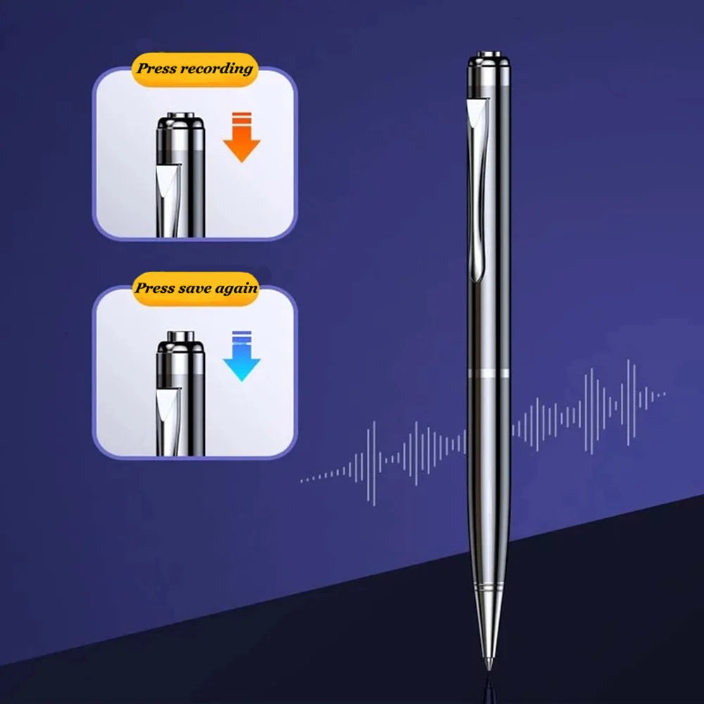 Digital Voice Recorder Pen Professional Audio Recording WAV Rechargeable Sound Dictaphone Long Time Record Device Mp3 Player