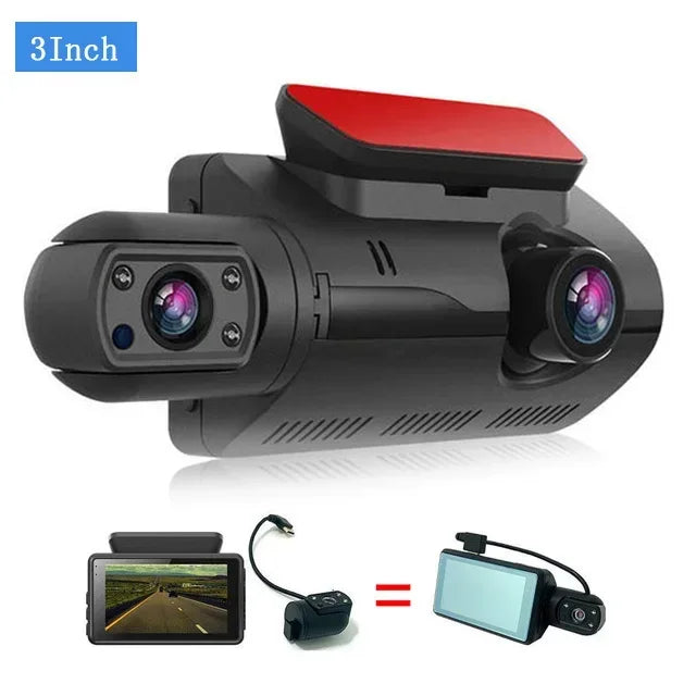 Dual Lens Dash Cam for Cars Black Box HD 1080P Car Video Recorder with WIFI Night Vision G-sensor Loop Recording Dvr Car Camera