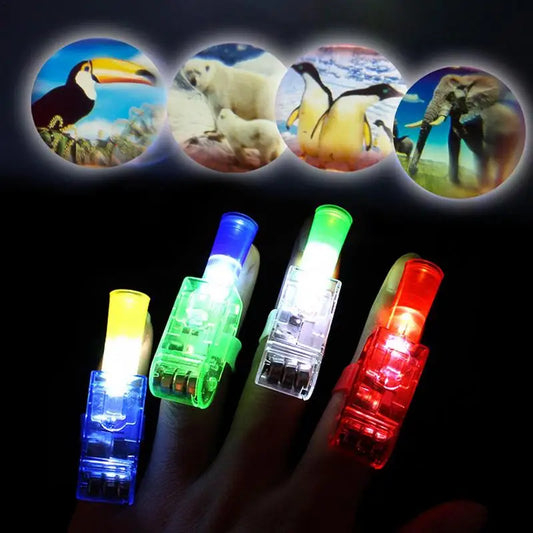 Finger Lights LED Laser Finger Ring Lights Beam Torch Party Glow Party Favors Kids Children Toys Party concerts Electronic Toys