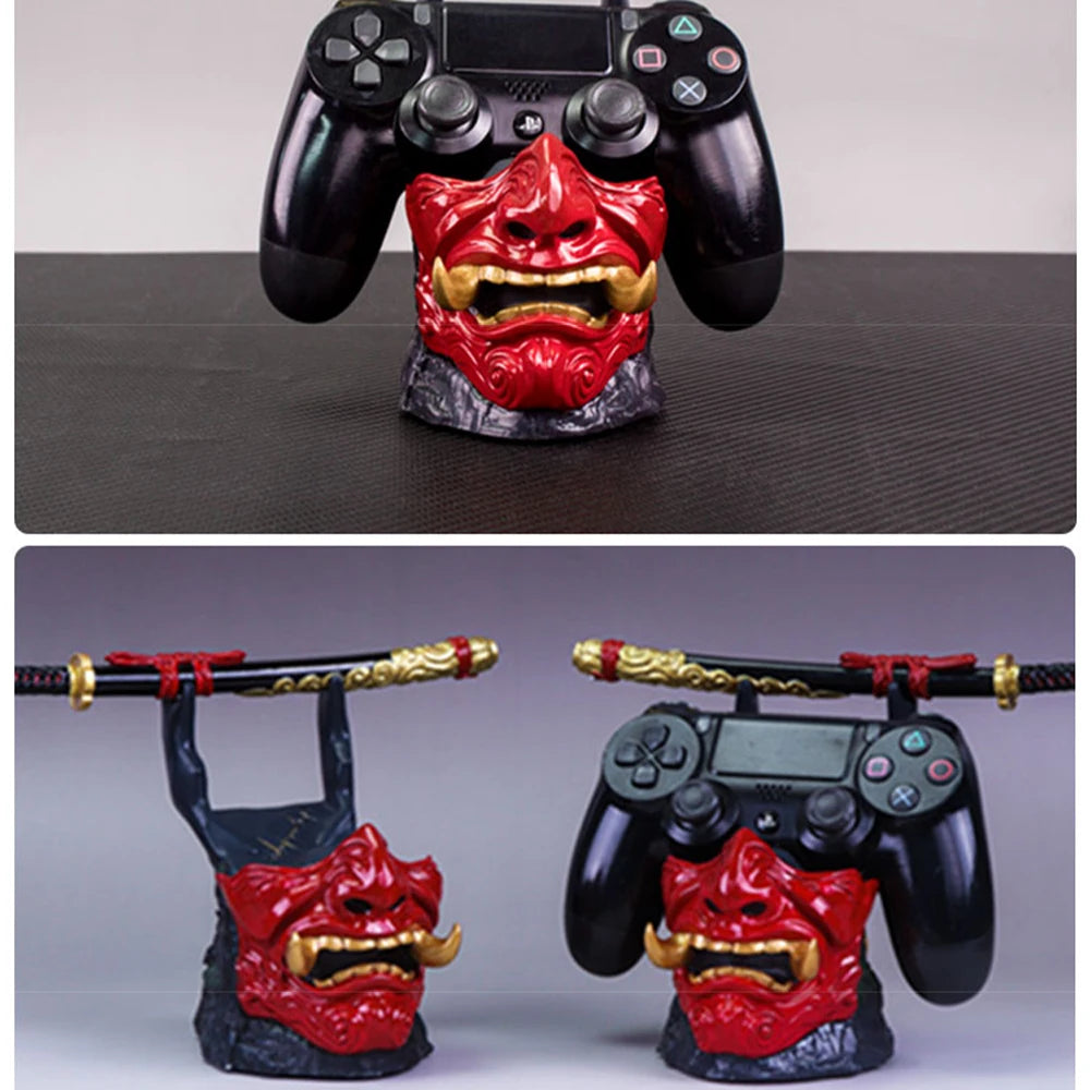 Game controller holder for PS5/PS4/XBOX with Japanese devil mask anime style