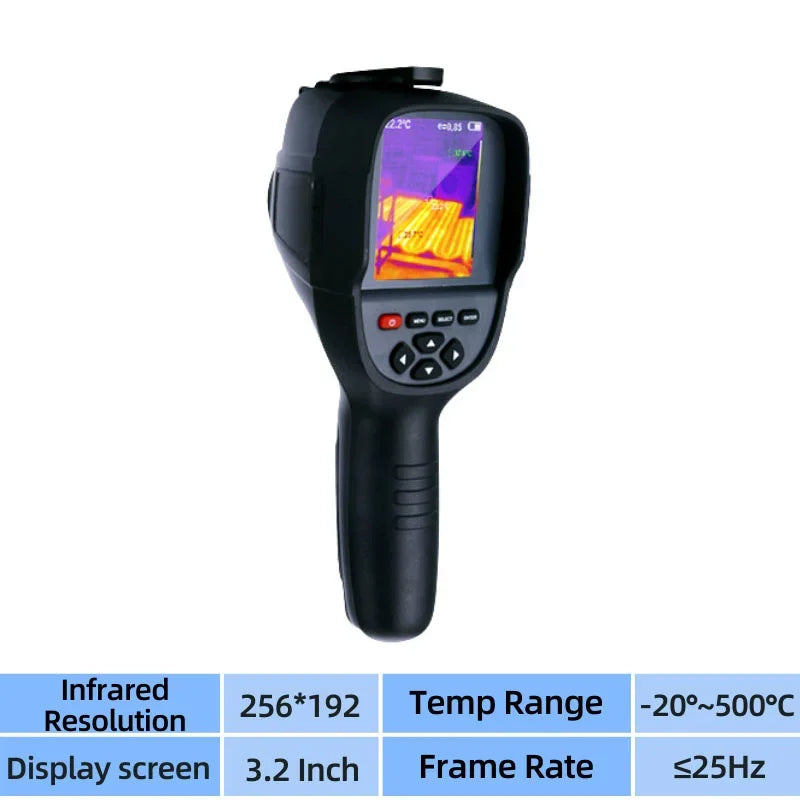 HT-18 Plus 2023 New Thermal Imaging Camera for Water Pipe Leak and Power Electrical 256*192 Handheld Infrared Thermal Imager