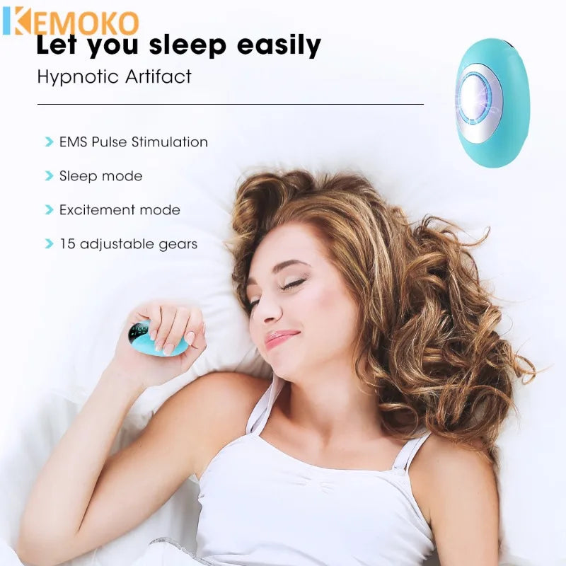 Handheld Mini USB Microcurrent Sleep Aid Device EMS Pressure Relief Anxiety Hypnosis Smart Sleeper Body Massager