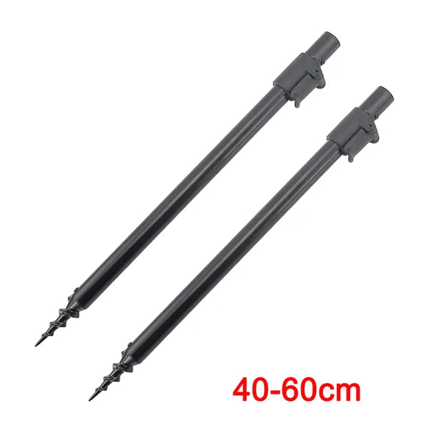 Hirisi 2 piece Carp Fishing Bank Sticks Bankstick Aluminium Rod Pod Support Fishing Accessories