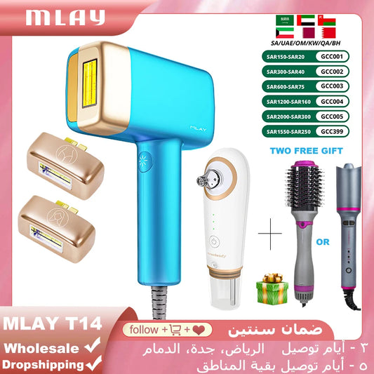 MLAY T14 Laser Hair Removal Permanent Malay IPL Epilator Ice Cool Painless Depilador a Laser 500000 Flashes Face Body Epilator