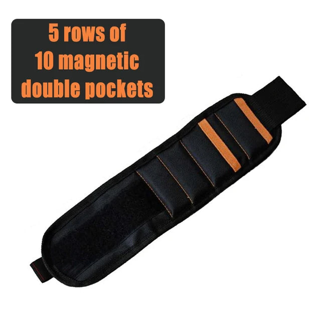 Magnetic Wristband with Strong Magnets Holds Screws Nails Drill Bit Organizer Storage Belt Tool Storage Wrist