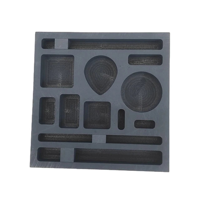 Metal Casting Refining Scrap Bar Graphite Casting Ingot Mold Graphite Oil Tank Mold Jewelry Metal Melting Refining Tools