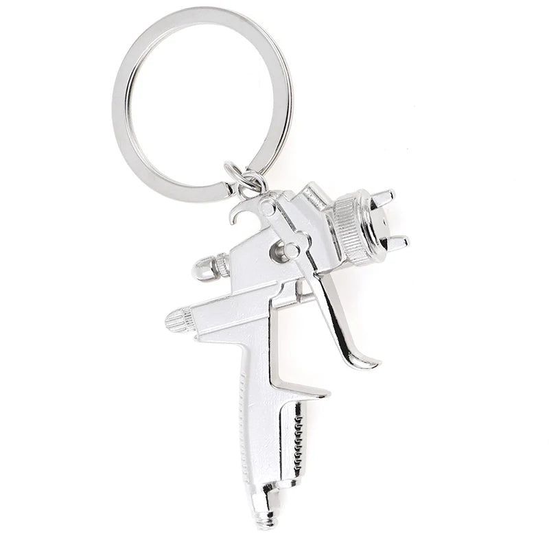 Metal Keyring Water Gun Keychain New Style Water Spray Gun Key Chain Small Pendant Novelty Keychains Handbags Accessories