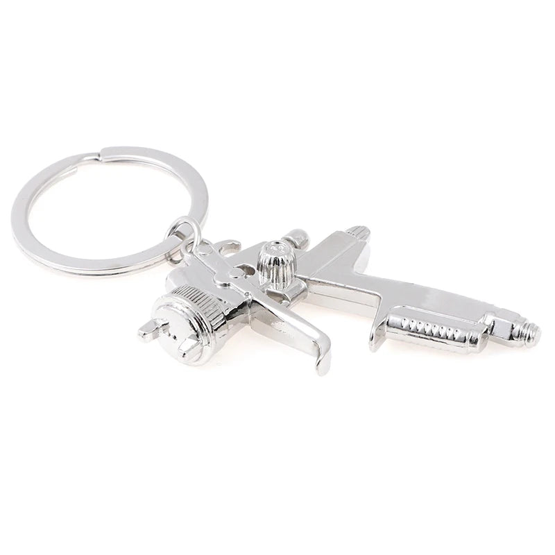 Metal Keyring Water Gun Keychain New Style Water Spray Gun Key Chain Small Pendant Novelty Keychains Handbags Accessories