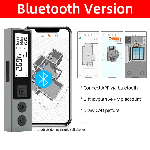 Mileseey MiNi Bluetooth Laser Distance Meter Trena Laser Measuring Tape Handheld Metre Laser лазерная рулетка дальномер лазерный