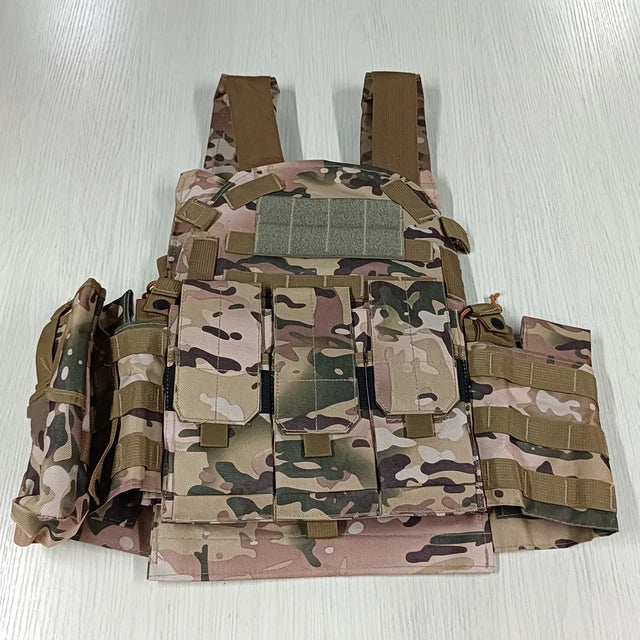 Military Vest Airsoft Tactical Vest Camouflage Plate Carrier Vest Hunting Vest Army Combat 6094 Pouch Paintball Military Vest