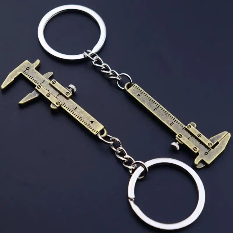 Mini Caliper Tools Key Ring Alloy Vernier Caliper Key Chain Calipers Measuring Gauging Tools Portable Ornaments Rulers 0-40mm