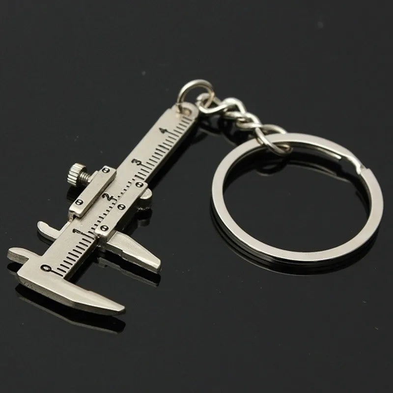 Mini Caliper Tools Key Ring Alloy Vernier Caliper Key Chain Calipers Measuring Gauging Tools Portable Ornaments Rulers 0-40mm