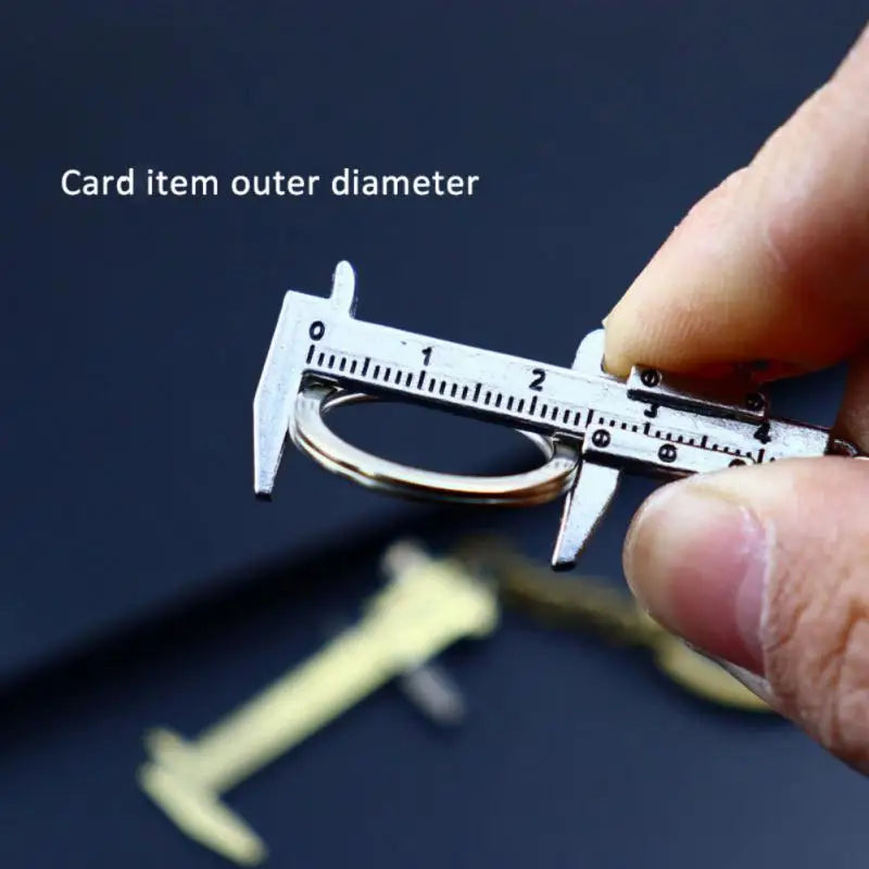 Mini Caliper Tools Key Ring Alloy Vernier Caliper Key Chain Calipers Measuring Gauging Tools Portable Ornaments Rulers 0-40mm