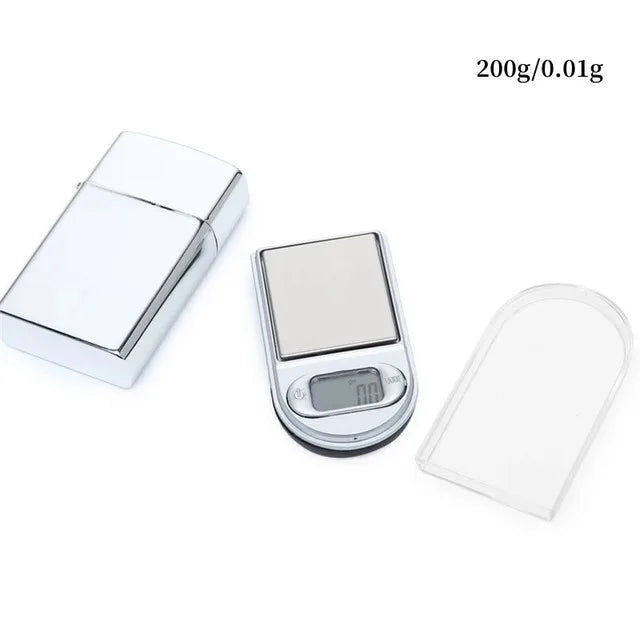 Mini Pocket Lighter Scale 100g/200g Precision Digital Scales For Jewelry Diamond Reloading Kitchen 0.01 Weight Electronic Scale