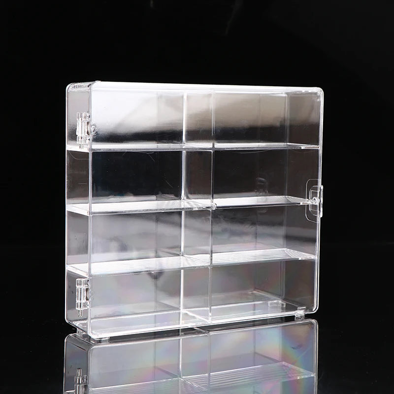 Model Car Storage Box Display Cabinet Shelf Domecard Windmill Wheel Dustproof Transparent Car Case