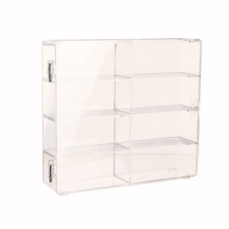 Model Car Storage Box Display Cabinet Shelf Domecard Windmill Wheel Dustproof Transparent Car Case