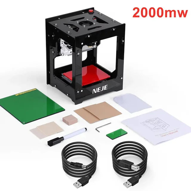 NEJE DK-8-KZ Laser Engraving Machine 1000mw/1500mw/2000mw/3000mw/10w Small Engraving Machine Convenient Wood Desktop Marking