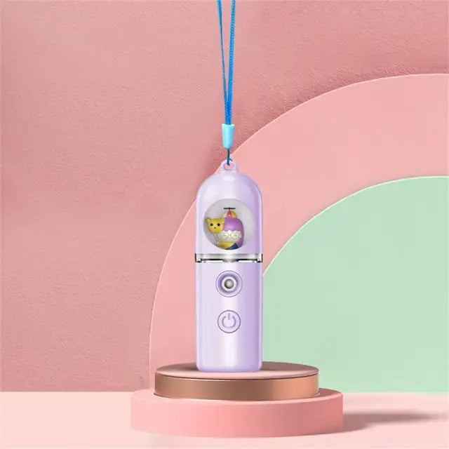 Nano Water Supplement Instrument Fine Fog Amount Self-cleaning Function With Atmosphere Light Visual Water Tank Silica Gel