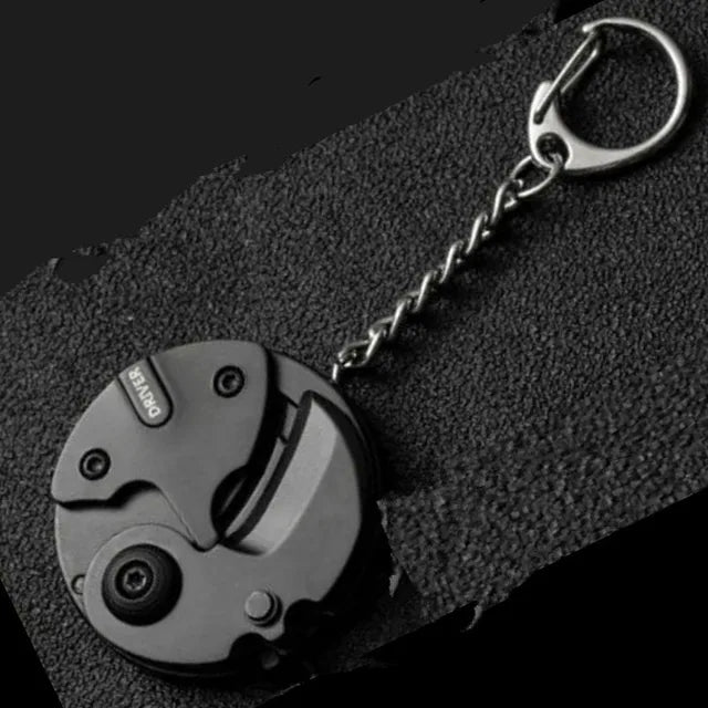 Pocket Knife Keychain Screwdriver Multifunctional Hexagon Coin Outdoor EDC survival Tool Folding Fold Mini coltello Gear Pee