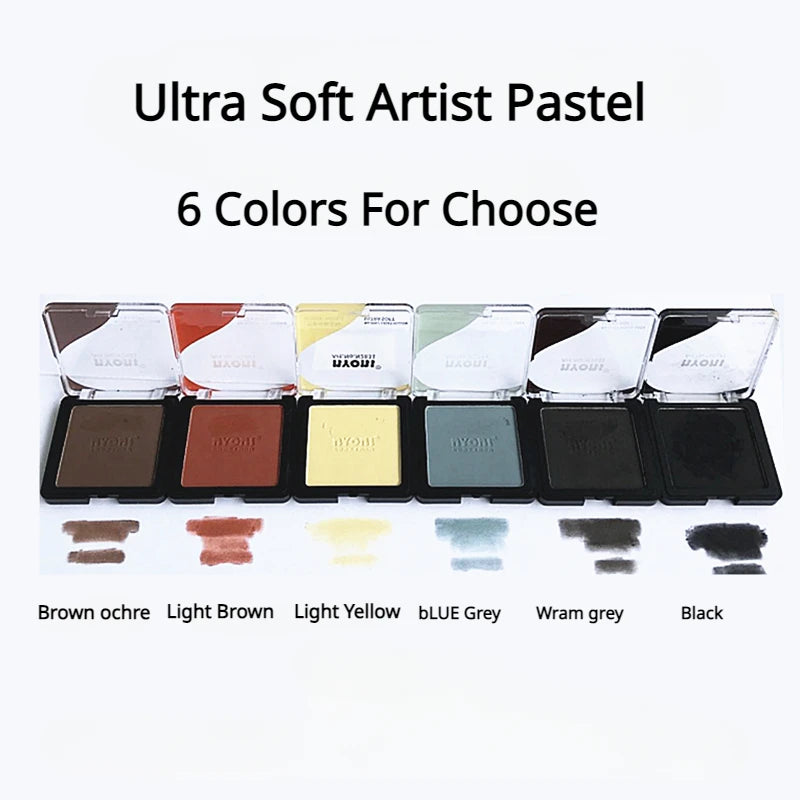 Professional Ultra Soft Artist Pastel Graphite And Charcoal Drawing Color Sketching Powders Blendable Finest Pigment Wet ,Dry