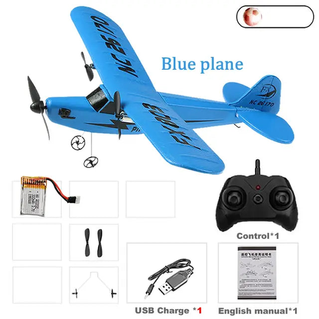 RC Electric Airplane Remote Control Plane RTF Kit EPP Foam 2.4G Controller 150 Meters Flying Distance Aircraft Global Hot Toy