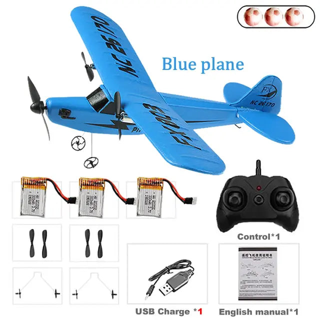 RC Electric Airplane Remote Control Plane RTF Kit EPP Foam 2.4G Controller 150 Meters Flying Distance Aircraft Global Hot Toy