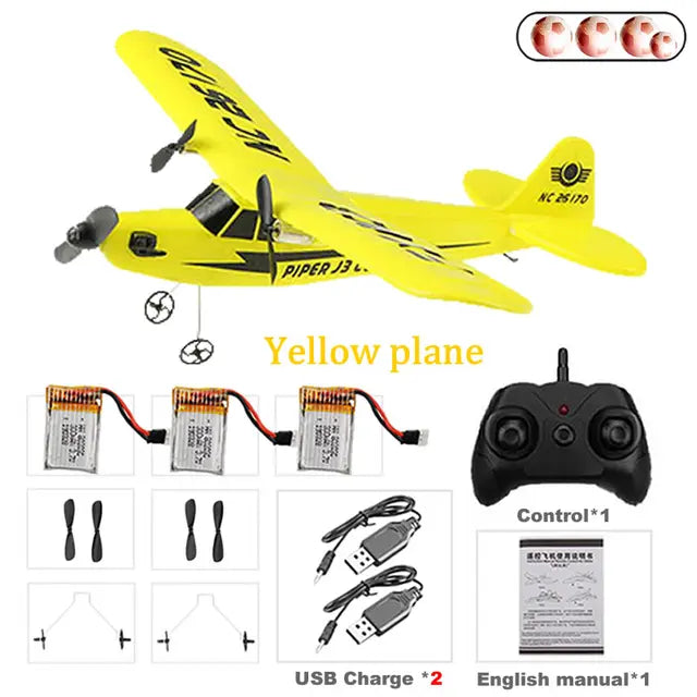 RC Electric Airplane Remote Control Plane RTF Kit EPP Foam 2.4G Controller 150 Meters Flying Distance Aircraft Global Hot Toy