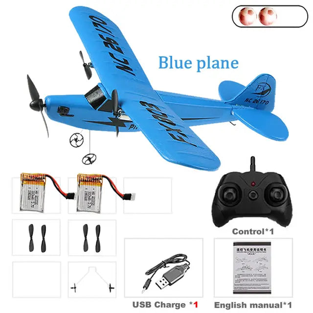 RC Electric Airplane Remote Control Plane RTF Kit EPP Foam 2.4G Controller 150 Meters Flying Distance Aircraft Global Hot Toy