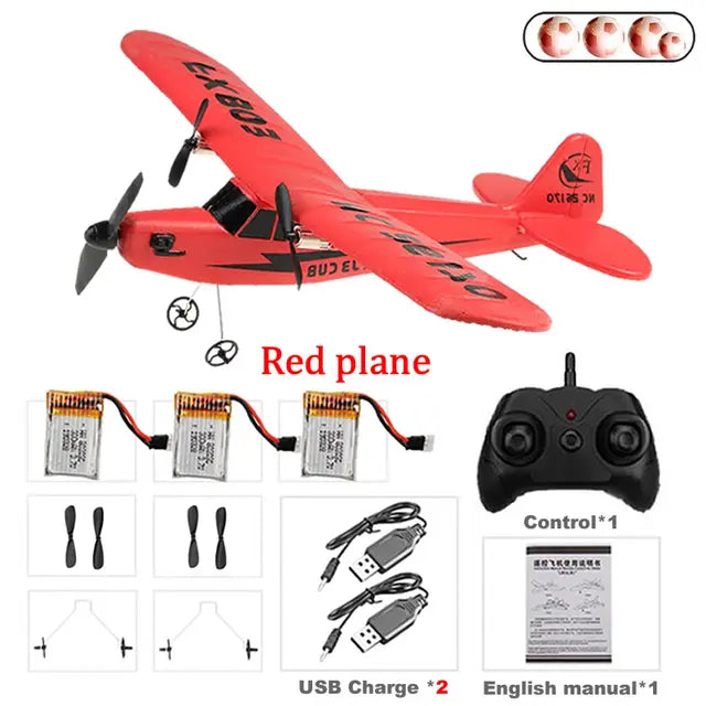 RC Electric Airplane Remote Control Plane RTF Kit EPP Foam 2.4G Controller 150 Meters Flying Distance Aircraft Global Hot Toy