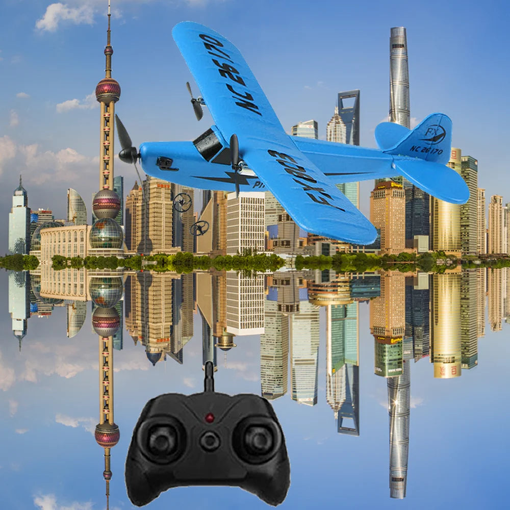 RC Electric Airplane Remote Control Plane RTF Kit EPP Foam 2.4G Controller 150 Meters Flying Distance Aircraft Global Hot Toy