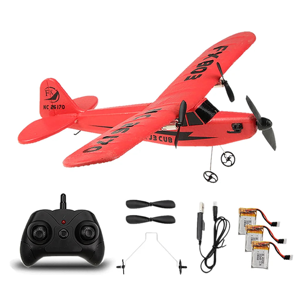 RC Electric Airplane Remote Control Plane RTF Kit EPP Foam 2.4G Controller 150 Meters Flying Distance Aircraft Global Hot Toy