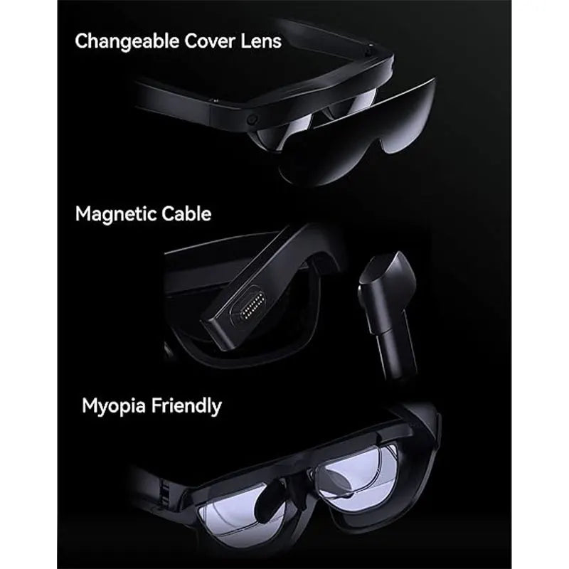 RayNeo XR Glasses TCL NXTWEAR S With Micro OLED 1080P Video Display Glasses Dynamic Stereo Sound 3D Movie Watch Game On PC/IOS