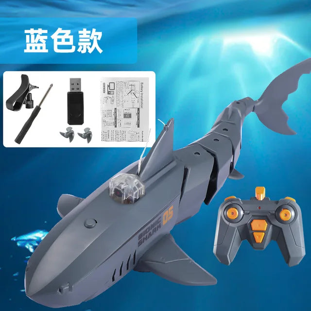 Rc Submarine With 480p Camera Underwater Boat Toy Remote Control Shark Animal Robots On Radio Controlled Boats Toys For Children