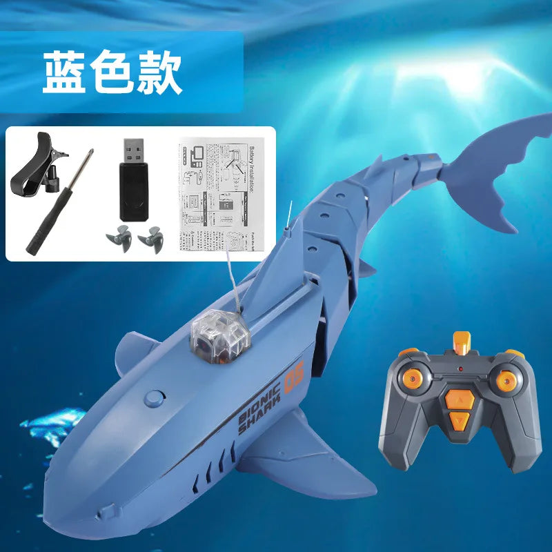 Rc Submarine With 480p Camera Underwater Boat Toy Remote Control Shark Animal Robots On Radio Controlled Boats Toys For Children