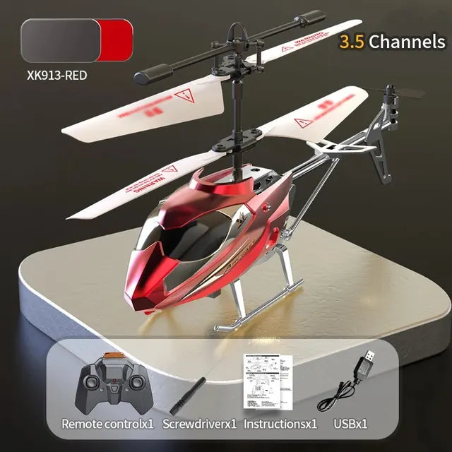 Remote Control Helicopter, Aircraft with Altitude Hold, One Key Take Off/Landing, 3.5 Channel, Gyro Stabilizer